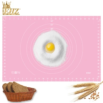 

EHZ Silicone Baking Mat With scale Thicken Pastry Board Kneading Dough Mixing Pad Pastry Pizza Baking Mat Kitchen Tools