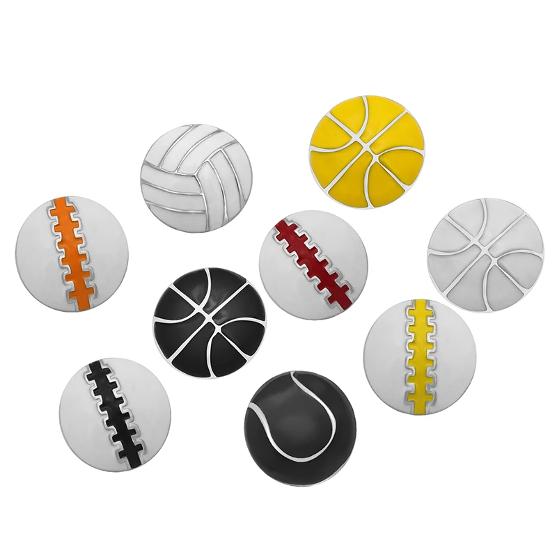 KZ3230 Fashion beauty Oil Sport Basketball baseball volleyball 18MM snap buttons fit bracelet jewelry wholesale | Украшения и