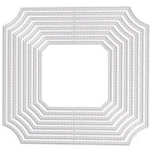 Квадратная Рамка Металлическая режущая форма Diy бумажная карточная форма