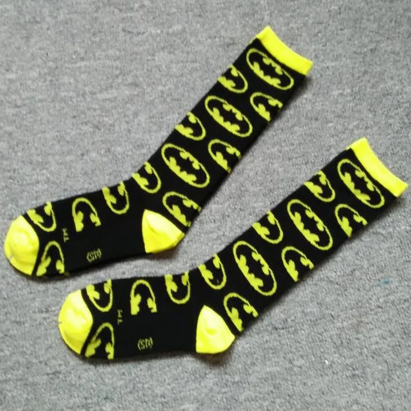 

Marvel Men Socks Superhero Batman Cartoon Anime Lovers Crew Cotton Warm Funny Happy Compression Streetwear Mens Sock Skarpetki