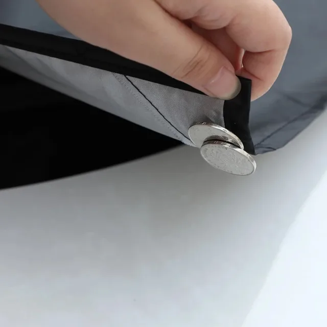 Erős Mágneses Autó Hótakaró Ezüst Ruhával Hó És Fagyálló Anti-Című Védő Borítás Első Szélvédő - Image 3