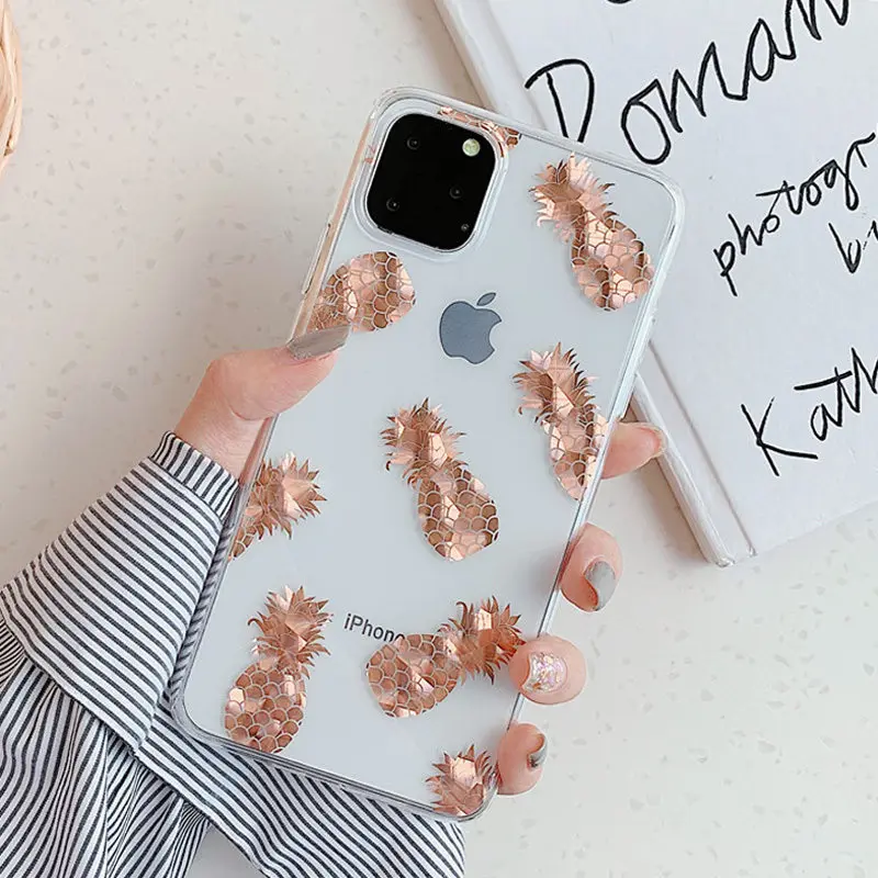 XW0247 Lovebay прозрачное покрытие Love Heart чехол для телефона для iPhone 7 8 Plus 11 Pro X XR XS Max блестящие листья твердый пластиковый чехол на заднюю панель - Цвет: XW0247