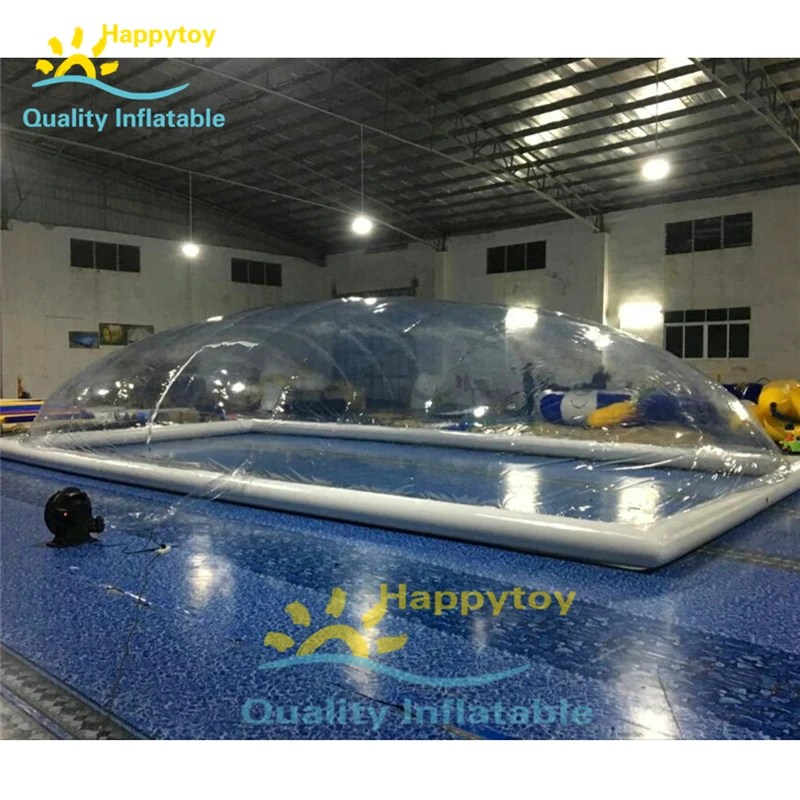  Durable pvc swimming pool cover tents inflatable lap pool transparent dome tent for pools