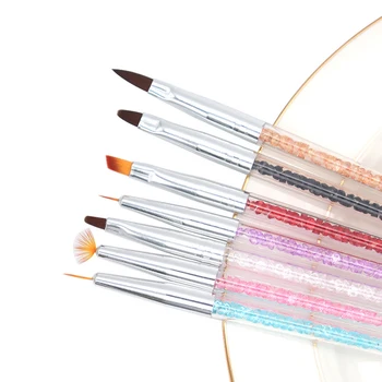 

7pcs Nail Brush for Detailing Striping Nail Art with Gel Brushes,Painting Brushes, 3D Brush, Acrylic brush for nail art painting