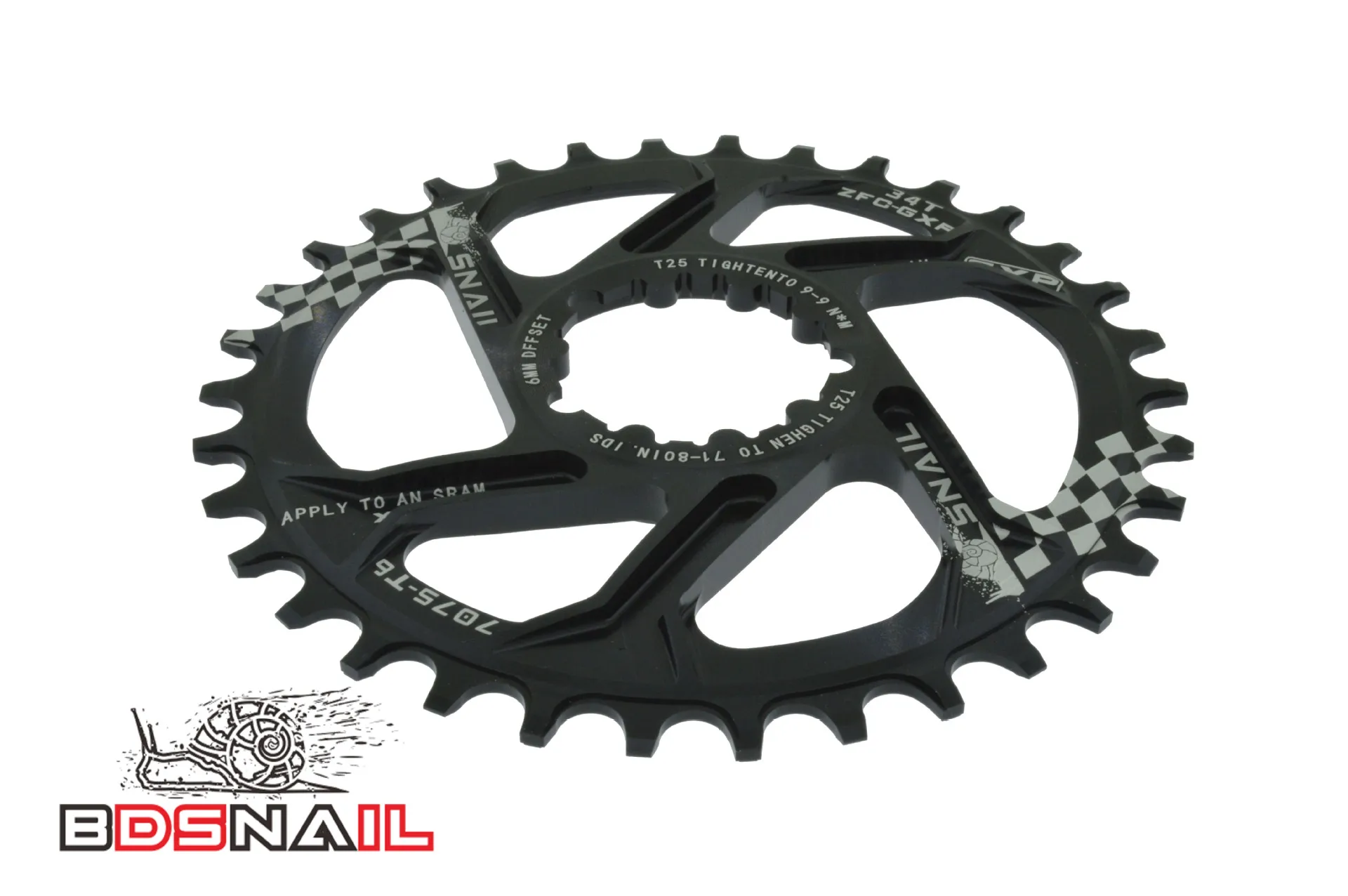 

Snail GXP And Negative Tooth One-piece Disc Only X9 XO X01 XX1 32T 34T Crankset