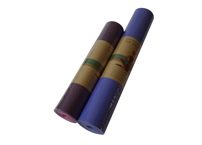 6 Mm X 80 Cm* 183 Micro Flaw Double Color TPE Yoga Mat Environmentally Friendly Tasteless Widened Anti-slip Fitness Dance Pad