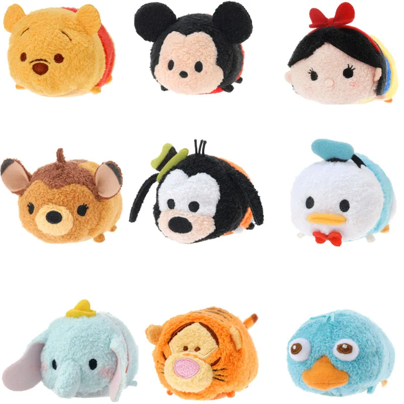 Плюшевый Tsum игрушки куклы с мишкой Pooh Микки и Минни Маус Дональд Дак чехол для