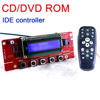 

CD/DVD ROM IDE optical drive controller board Audio Player ROM To Turntable W REMOTE control Digital LCD Display