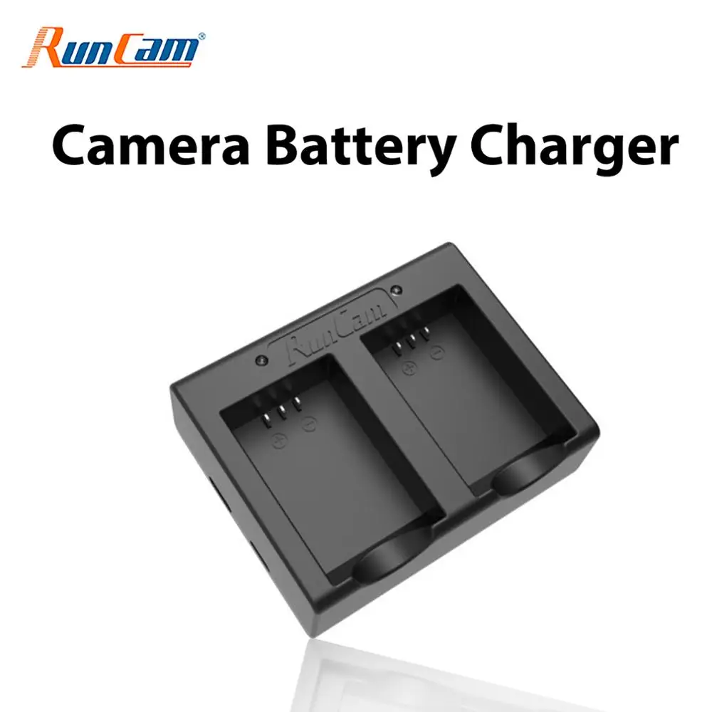 RUNCAM DUAL Battery CHARGER for RunCam2/RunCam2 4k/Scopecamlite/Scopecam 4k Battery RunCam Airsoft Battery Charger 900mah 3 7v dual port battery charger eken h9 git lb101 git battery sj5000 sj6000 sj7000 sj8000 sj9000 battery