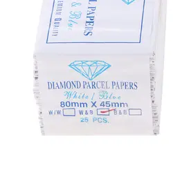 25 шт синий белый алмаз драгоценные камни посылки путешествия бумаги пакет для держатель для драгоценных камней