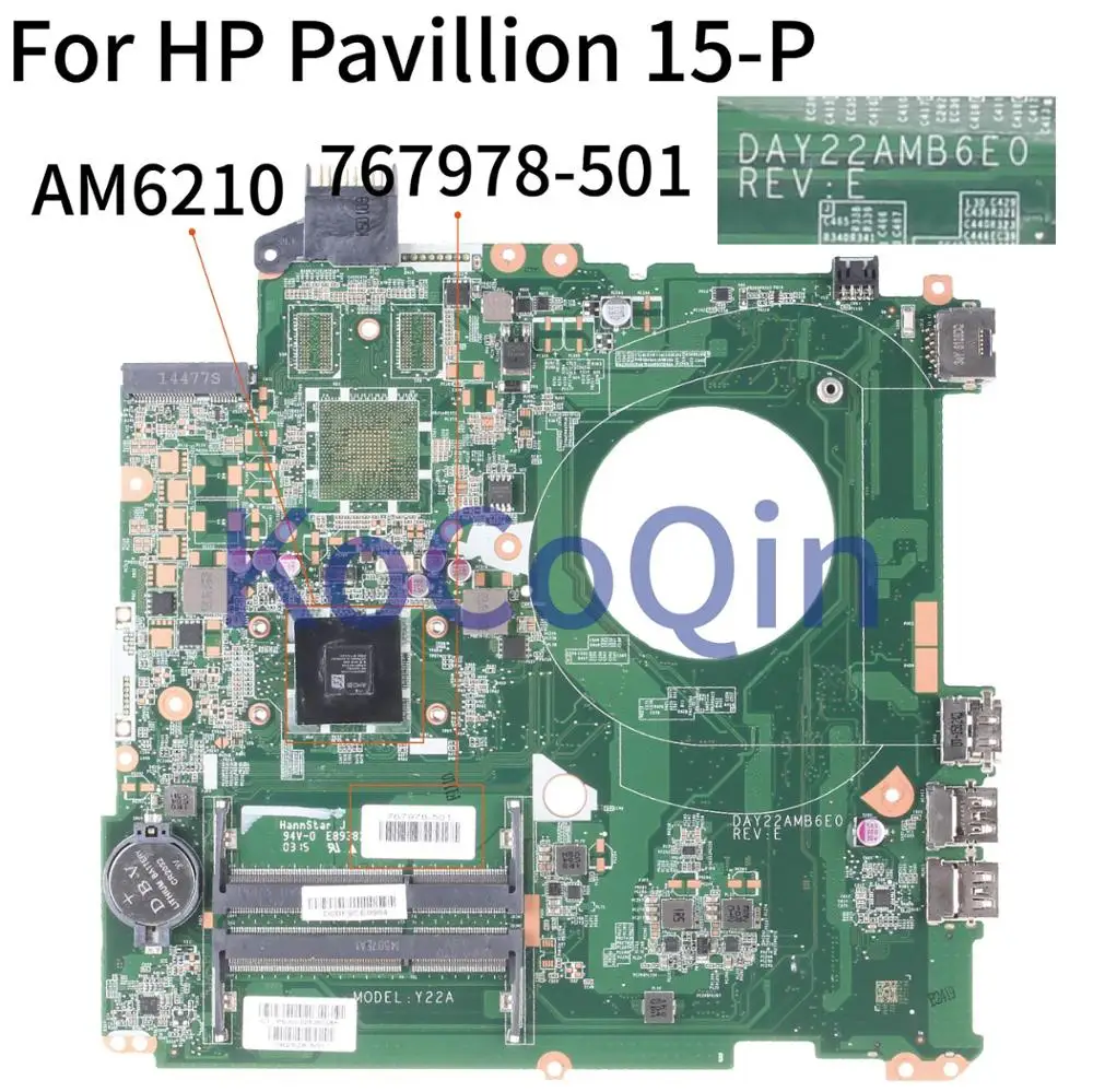 Материнская плата KoCoQin для ноутбука HP 15-P 15Z-P AM5210 материнская DAY22AMB6E0 767978-501 767978-601