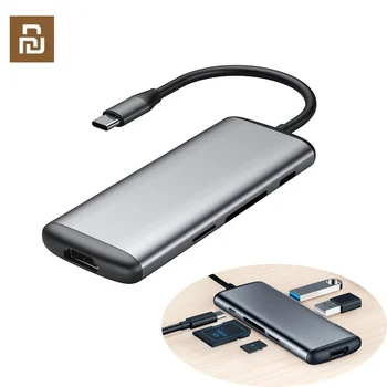 

Original Hagibis 6 in 1 Type-c to HDMI USB 3.0 TF SD Card Reader PD Charging Adapter HUB for iPhone Mobile Phone