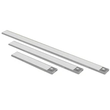Ultra-Dunne 23/40/60Cm Pir Motion Sensor Led Onder Kabinet Light Usb Oplaadbare Garderobe Kast wandlamp Closet Nachtlampje