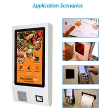 24 дюйма сенсорный ЖК-экран с ЖК-экраном tft lcd Ресторан wifi самообслуживания для фаст-фуда заказа киоск машина