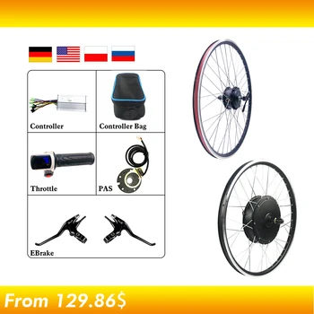 

Motor wheel 48V 1500W 1000W 36V 250W KT LCD Hub Motor Wheel Electric Bike e bike Conversion Kit 1000W for Bicycle
