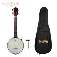 NAOMI Banjolele Banjouke Concert-Scale банджо укулеле закат цвет кленовый шея с Gig Bag