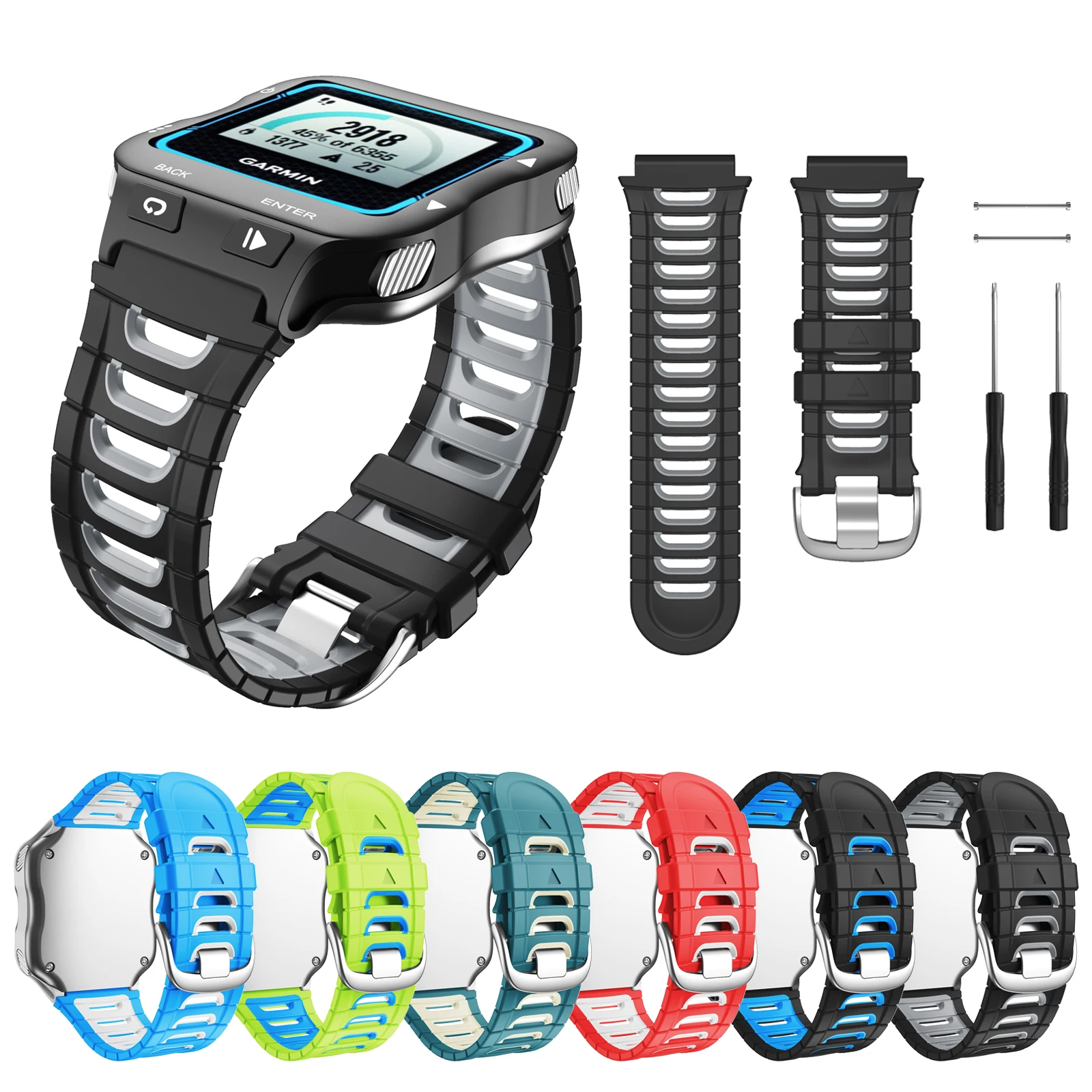 Ремешок ANBEST силиконовый для Garmin Forerunner 920XT цветной сменный спортивный браслет
