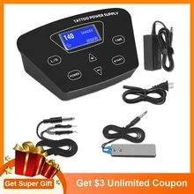 Biomaser lcd цифровой источник питания для татуажа с адаптером питания для педалей татуажа с зажимом шнура питания для татуажа