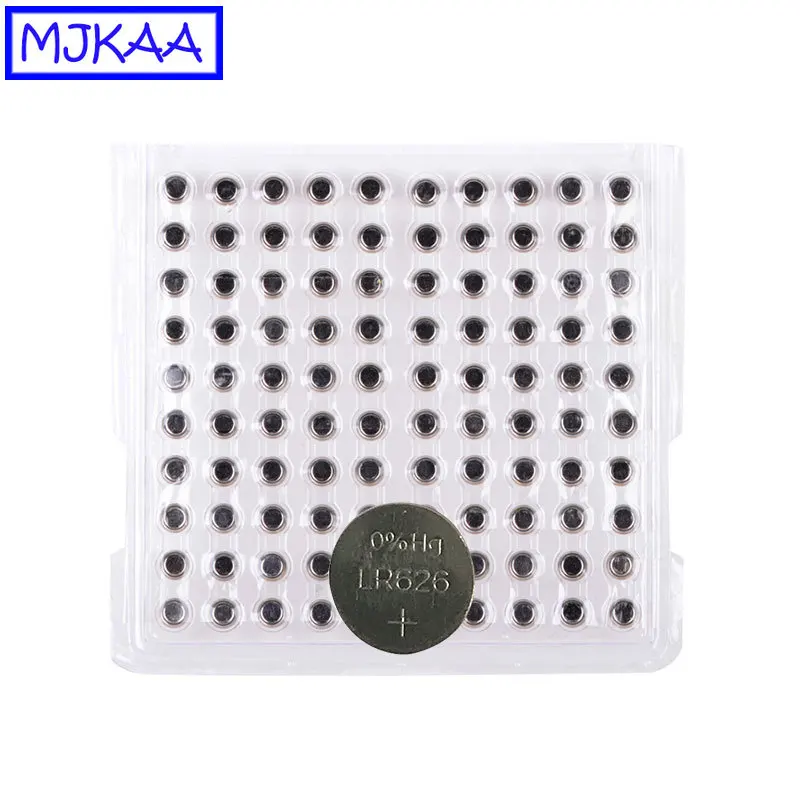 MJKAA 200 шт. AG4 LR626 1 5 В Щелочная батарейка кнопка 377A 377 SR626SW SR66 LR66 LR 626 дешевые батарейки