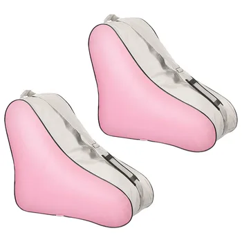 

2PCS Ice Skates Bag Roller Skates Tote Bag Triangle Backpack Roller Skating Storage Bag Roller Skating Bag for Gym Home Stadium