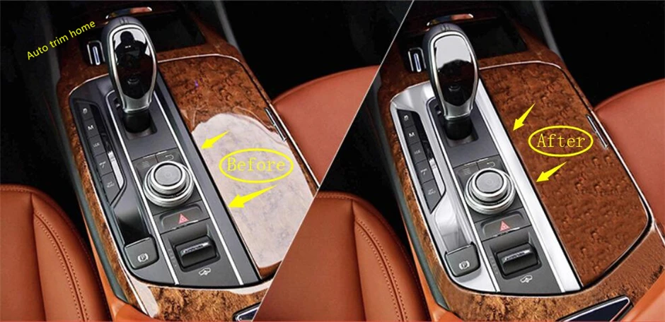Lapetus аксессуары для Maserati Levante- киосков коробка переключения передач Панель крышка отделка/матовый/углеродного волокна стиль