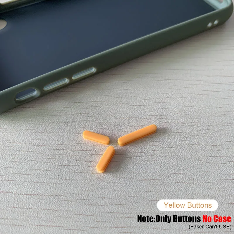 Only Yellow Buttons Противоударный силиконовый чехол-бампер для iPhone 11 Pro Xs Max Xr X, прозрачный 360 матовый защитный чехол для iPhone 7 8 Plus, Fundas - Цвет: Only Yellow Buttons