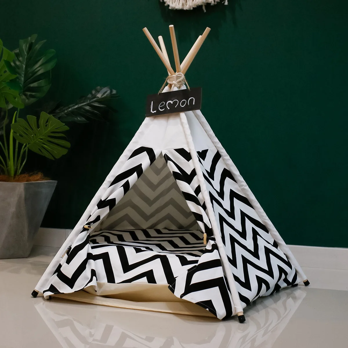 

2021 Multi Patterns Outdoor Indoor Pet Tent House Cat Bed 5Colours Available Kawaii Pet Houses With Cushions Pet Product Supply