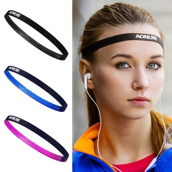 

Outdoor Sports Headband Running Men And Women Yoga Non-slip Silicone Belt Sweat-Absorbent Hairline Sweat Deodorant Belt Black