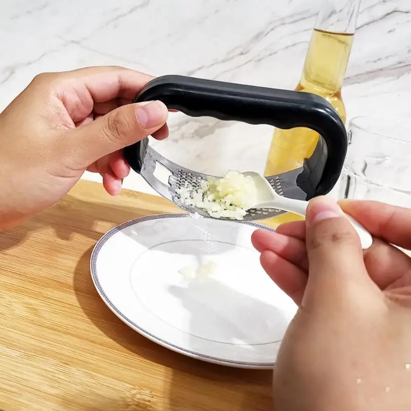 

Stainless Steel Garlic Press Grinder Crusher Cutter Squeezer Home Kitchen Presser Mincer Crusher Squeezer Masher Tools