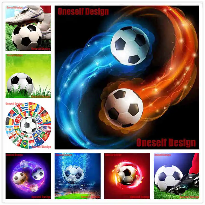 Best diamond painting 5d football 5d diamond embroidery full football picture of rhinestones christmas decortion diamond mosaic sale