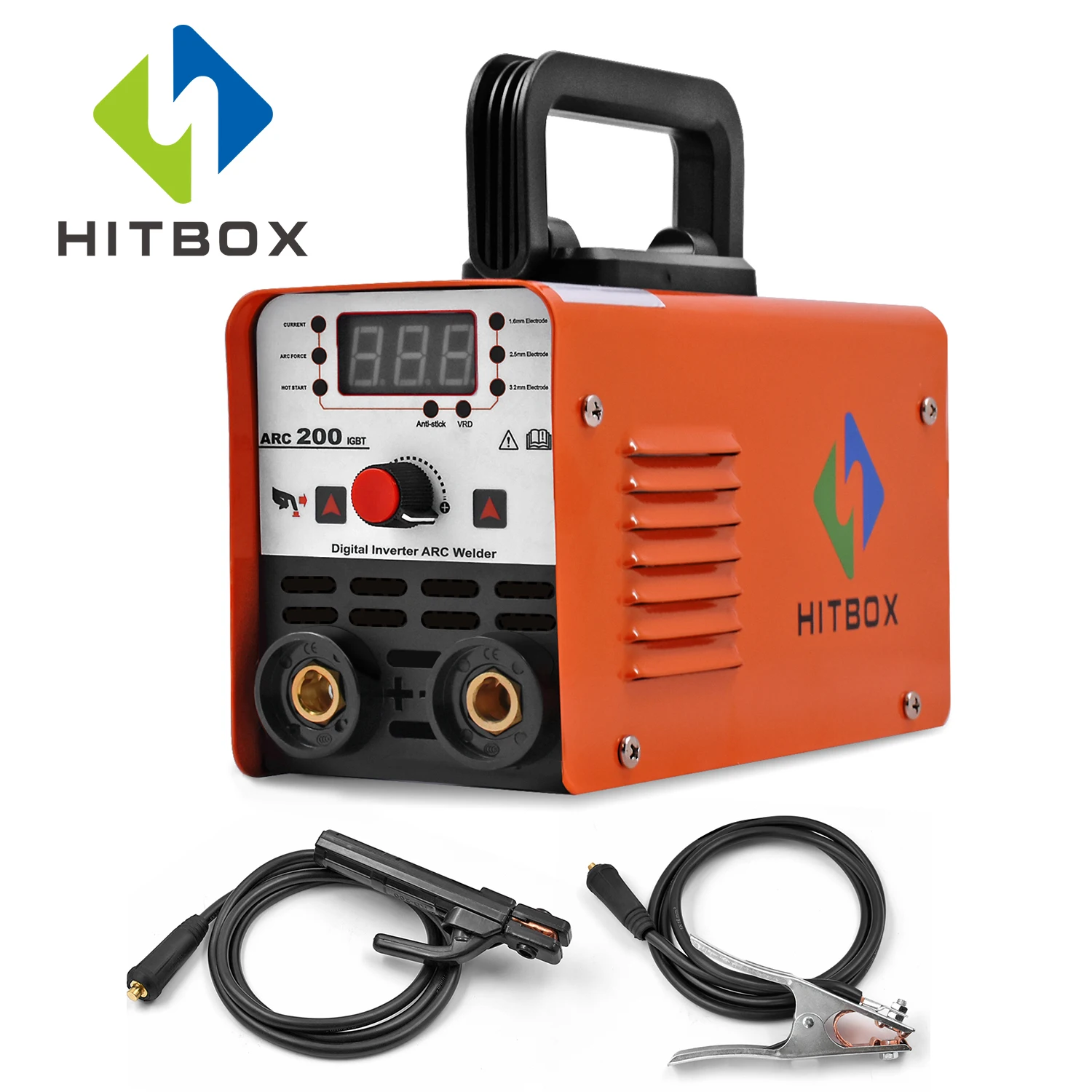 HITBOX дуговой сварочный аппарат MMA Stick Arc-200 смарт-контроль авто дуговой сварочный аппарат антипригарный 1,6-3,2 мм стержни 220 В VRD защита