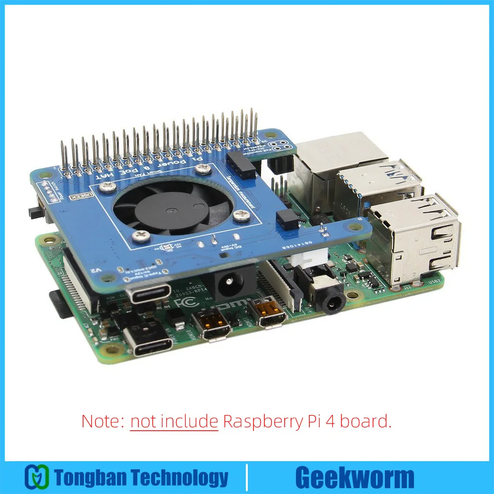 Новый Raspberry Pi 4 Модель B программируемый Умный вентилятор контроля температуры +