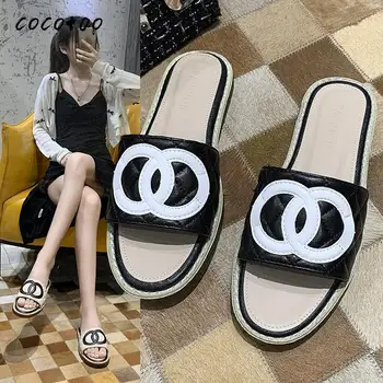 

Half Slippers Women Wear Summer Fashion 2020 New Wild Sandals Comfortable Explosion Models Lazy Women's Shoes