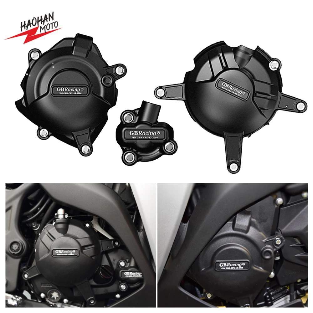 For YAMAHA R3 2015-2020 / MT-03 2015-2020 / R125 2014-2020 GBRacing Engine Cover Protection Set
