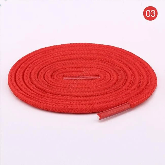 100cm/150cm Long of Round Shoelaces Shoe Strings Shoe Laces Cord Ropes for Boots Sneakers Unisex Rope Multi Color Waxed 03