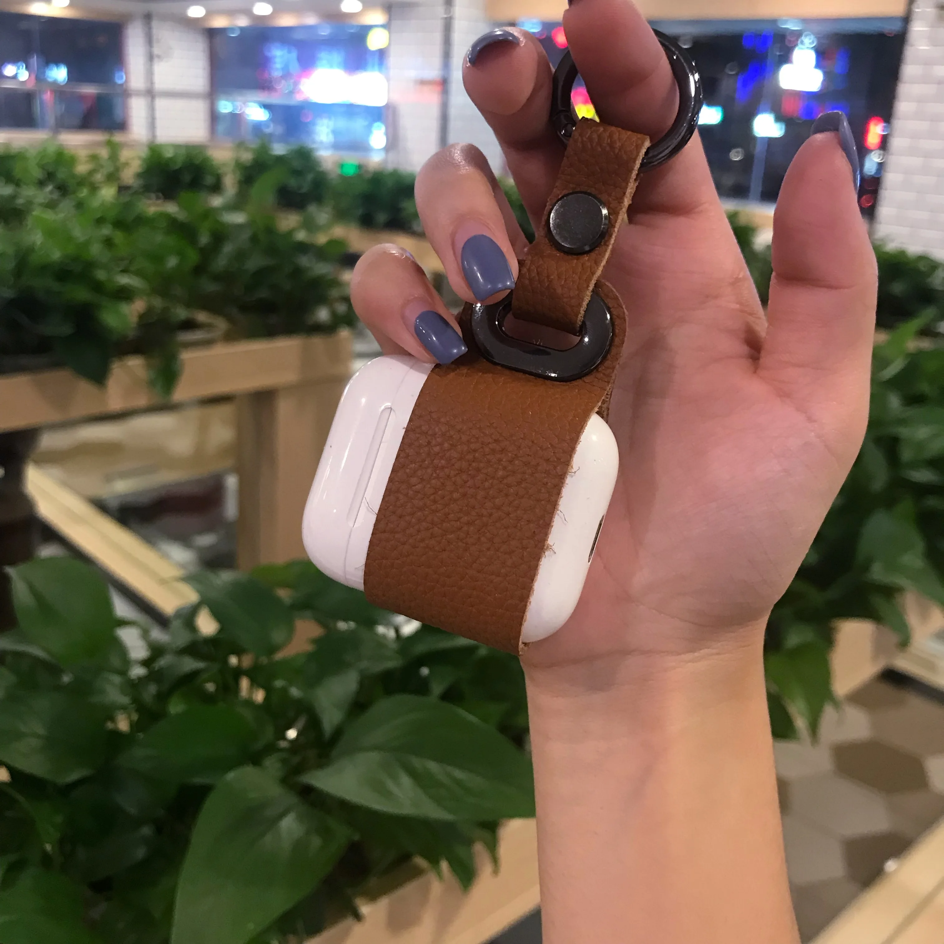 Для Airpods Bluetooth Крышка для wi-fi-модуля кожаный чехол для наушников Apple наушники Air Pods зарядная коробка милый мультфильм ремень