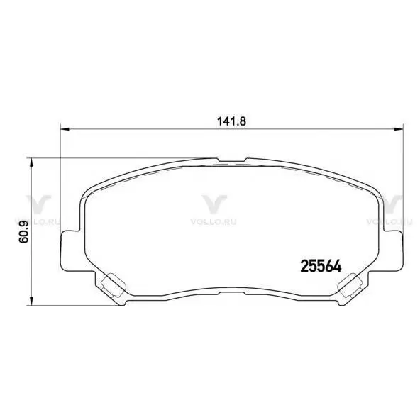 BREMBO Колодки тормозные дисковые перед Mazda СХ-5