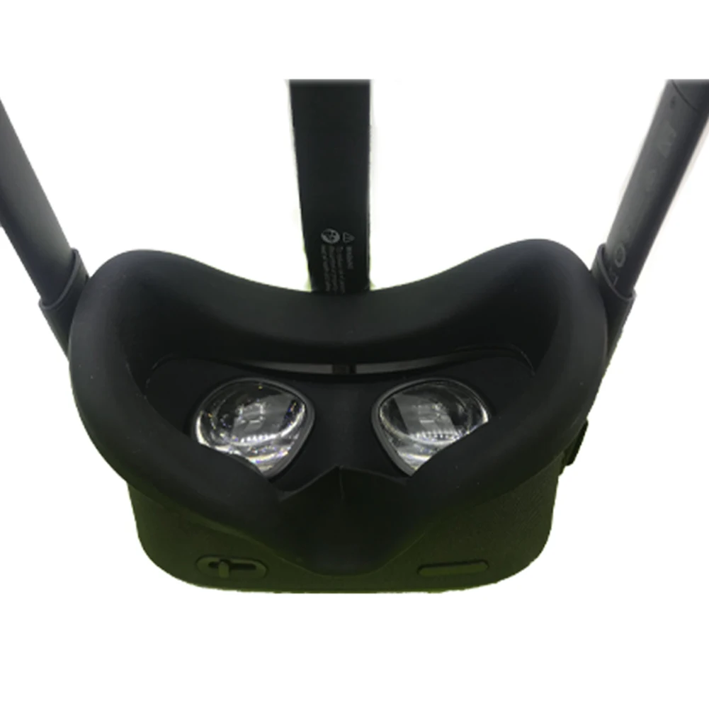 Защита для лица VR Чехол для очков подарки аксессуары маска для глаз Замена мягкая затеняющая кожа эластичный силикон для OculusQuest - Цвет: Черный
