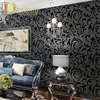 Black White 3D Victorian Damask Embossed Wallpaper Roll Home Decor Living Room Bedroom Wall Coverings Floral Luxury Wall Paper ► Photo 2/6