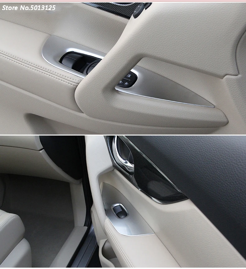 Автомобильная дверь окно переключатель для автомобильных окон Кнопка внутренняя ручка двери рамка Накладка для Nissan X-Trail Xtrail t32