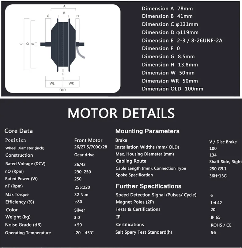 Free shipping 8fun motor wheel 36v 250w/350w/500w bafang wheel motor electric e bike conversion Kit samsung battery ebike kit