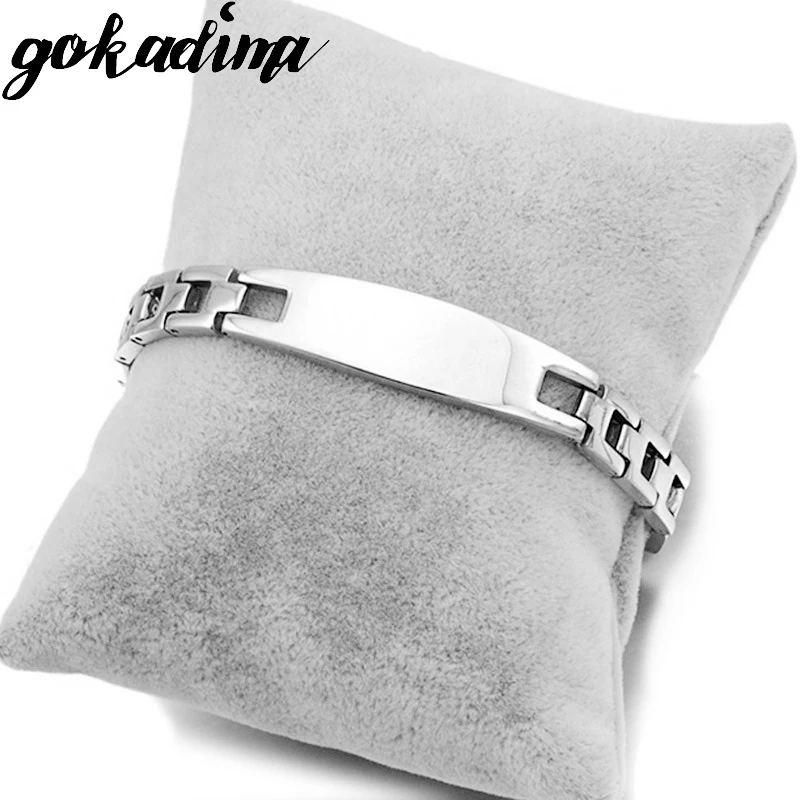 GOKADIMA модные ювелирные изделия, нержавеющая сталь женские/мужские ID браслеты часы ремень ювелирные изделия, WB053