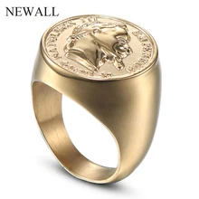 Newall горячая Распродажа нержавеющая сталь большой размер мужское Ювелирное кольцо в стиле панк высокое качество Фигурка Статуя кольцо модное мужское кольцо аксессуар