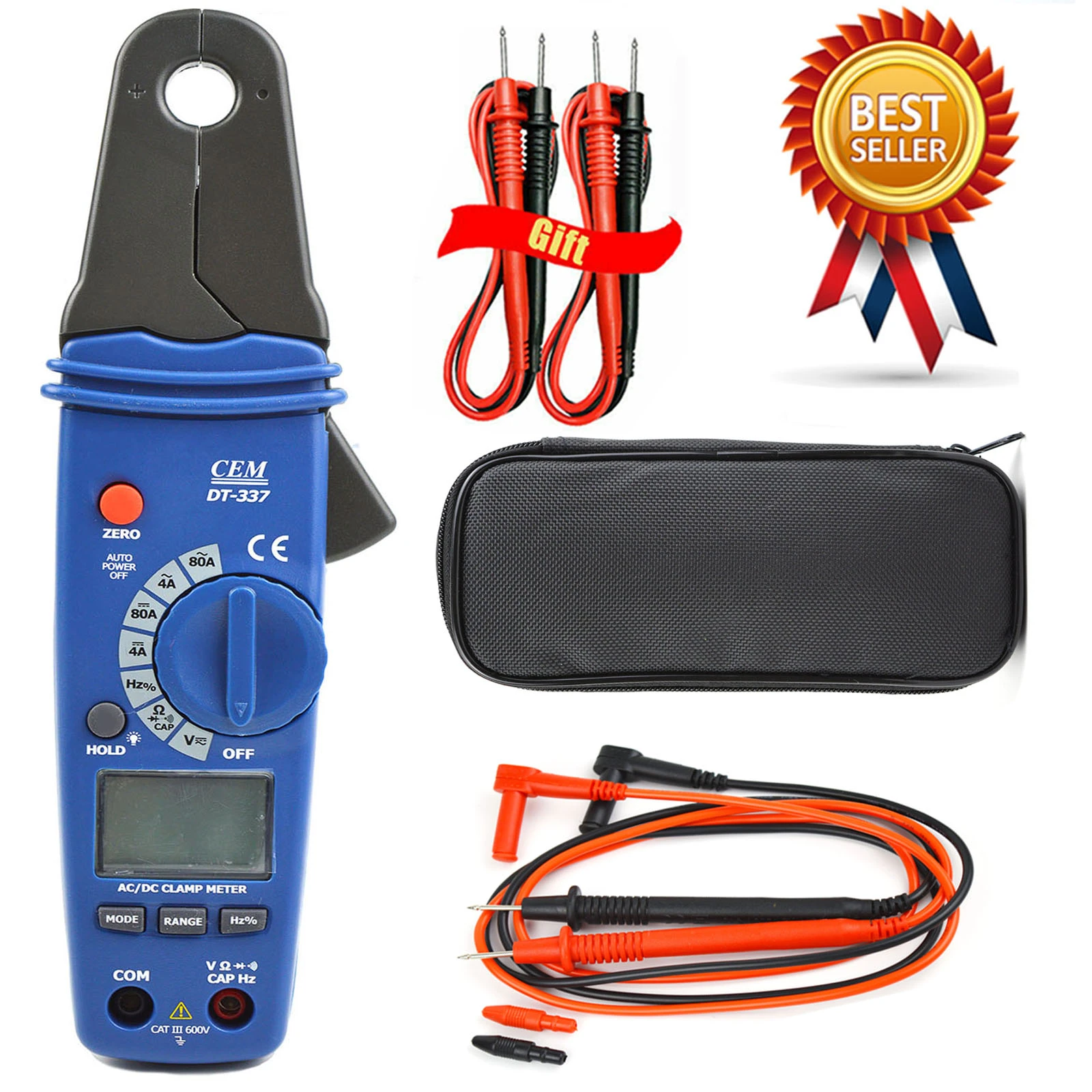 spectrum analyzers CEM DT-337 Digital Clamp Meter Small Jaw Ammeter High Precision AC / DC Clamp Meter Multimeter Leakage Current Meter Auto Repair home depot calipers