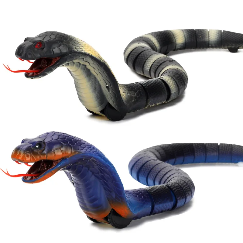 Funny Simulated Toy RC Snake Cobra Rattlesnake Figure Model Practical Joke Prop Kids Children Halloween Gifts Boys Toy 4