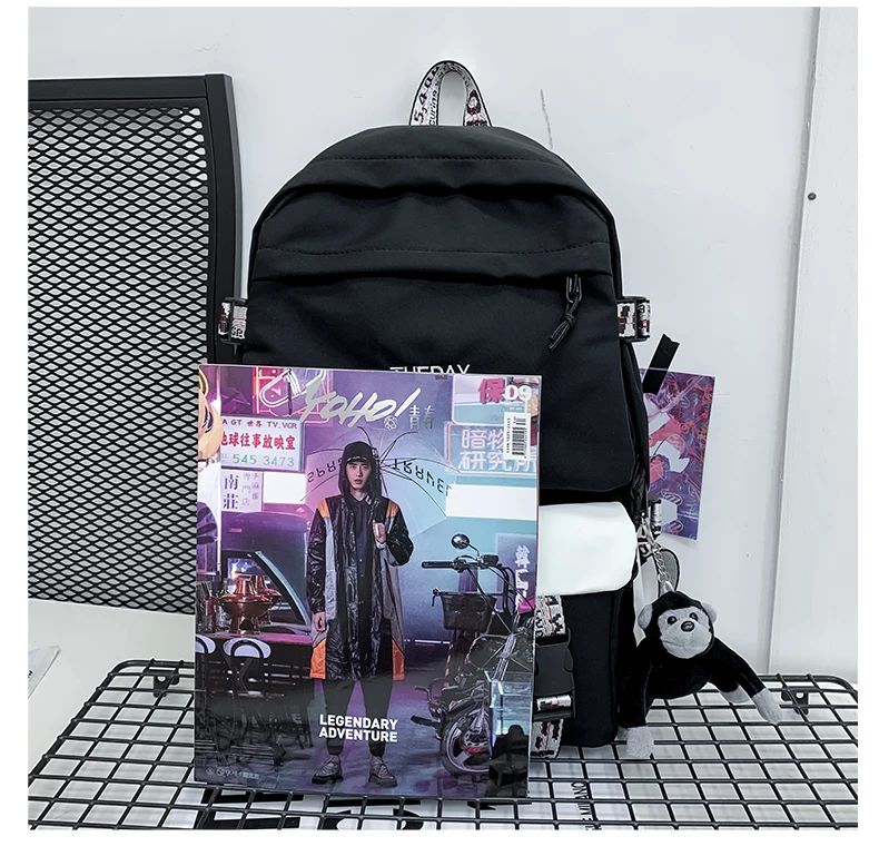Trendy Men's Backpack Women Waterproof School Bags for Teenagers Harajuku Female Computer Travel Backpacks Ladies Ruckpack 2021