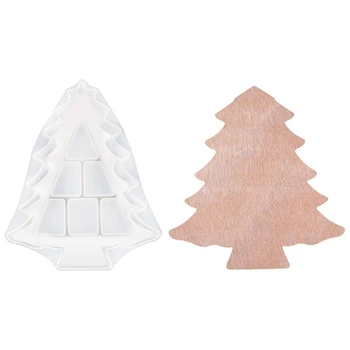 

Transparent Silicone Mould Resin Decorative Craft DIY Christmas Tree Storage Box Mold Epoxy Resin Molds for Jewelry