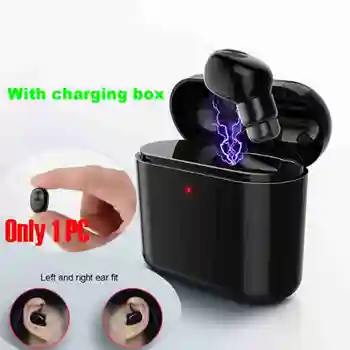 

BL1 wireless Bluetooth headset invisible mini hanging ear (English version 700mah black)