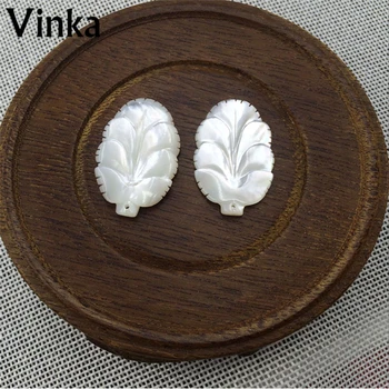 

10pcs Nice Real Natural Flower Pearl Shell Leaves MOP Pearl Shell DIY Jewelry