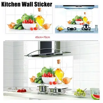 

DIY Removable Oil-Proof Kitchen Art Vinyl Wall Stickers Home Decor